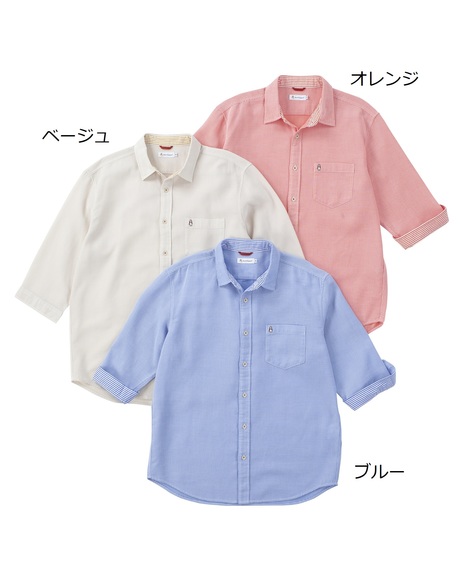 ワッフルマイクロチェックシャツ【キングサイズ】