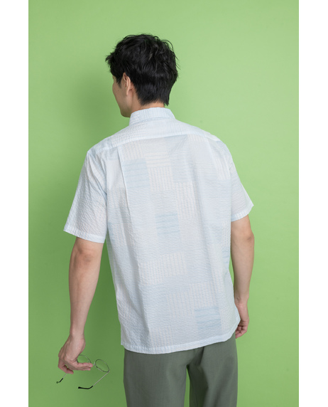 【JAPAN FABRIC】リップルライトパッチワークPTシャツ【キングサイズ】