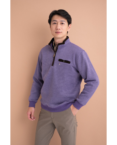 ＼タイムセール／【WEB限定】<br>《期間限定!! ～11/5 Tue.13時迄》<br>あったかハーフZIP トレーナー