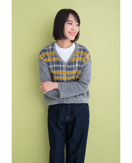 ＼タイムセール／【WEB限定】<br>《期間限定!! ～11/5 Tue.13時迄》<br>【MADE IN JAPAN】ウールシャギーチェックＰＯ