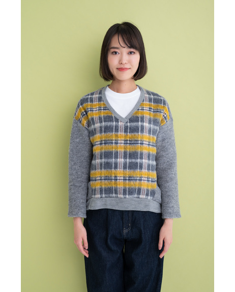 ＼タイムセール／【WEB限定】<br>《期間限定!! ～11/5 Tue.13時迄》<br>【MADE IN JAPAN】ウールシャギーチェックＰＯ