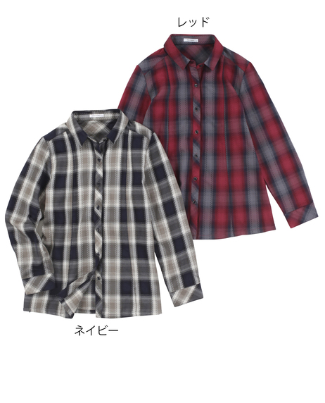 ＼タイムセール／【WEB限定】<br>《期間限定!! ～11/5 Tue.13時迄》<br>カルゼオンブレーチェックシャツ【レディス】